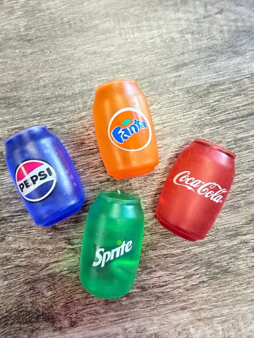 Squeeze Stress Drinks - Coca-Cola, Pepsi, Fanta, Sprite (4 pieces)